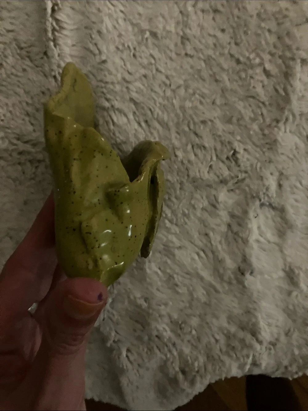 Olive Green Reptile Hideaway Ornament for Terrariums